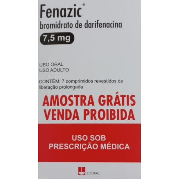 Fenazic - Bromidrato De Darifenacina 7,5mg - 7 Cápsulas